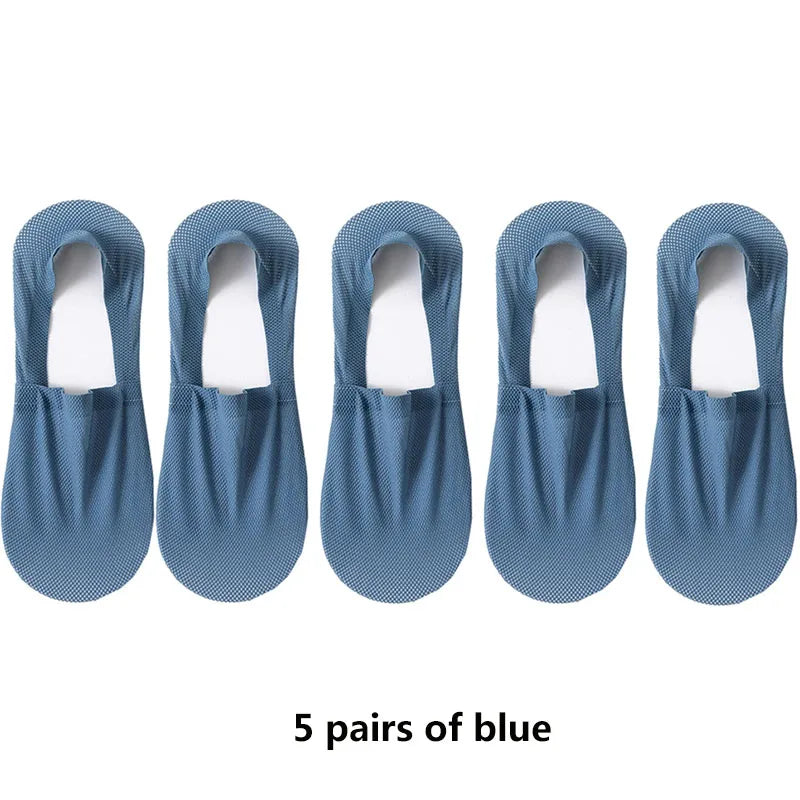 Mens Invisible Boat Socks - Thin Breathable Casual Summer Socks - ZOOMNSTORE