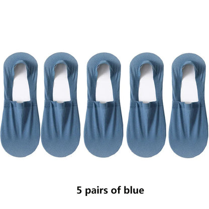 Mens Invisible Boat Socks - Thin Breathable Casual Summer Socks - ZOOMNSTORE