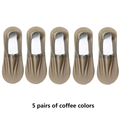 Mens Invisible Boat Socks - Thin Breathable Casual Summer Socks - ZOOMNSTORE