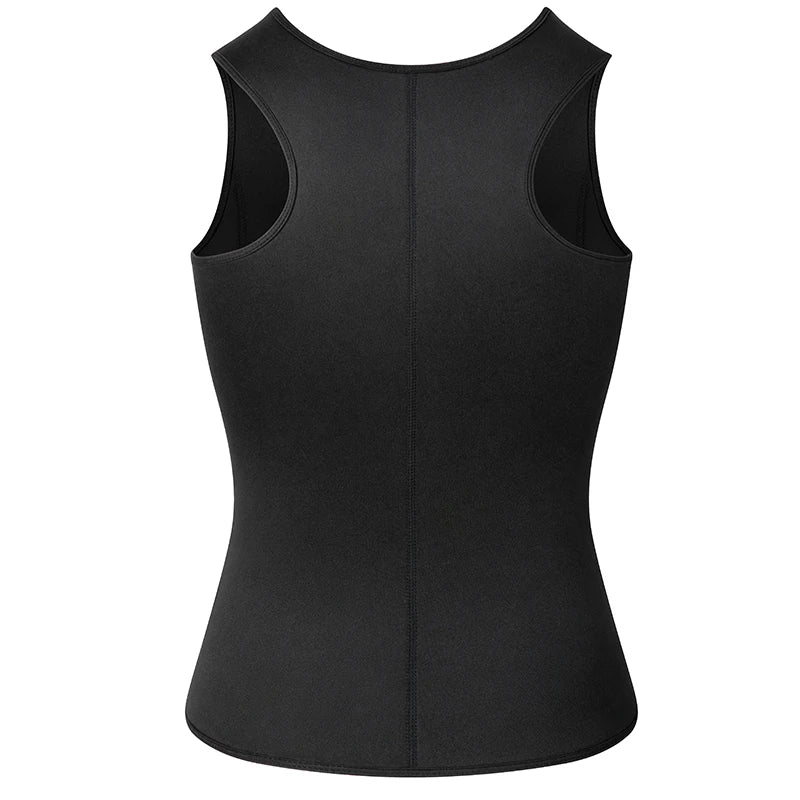 Men Body Shaper Vest – Waist Trainer Shirt | Slimming Compression Undershirt Sauna Sweat Vest - ZOOMNSTORE