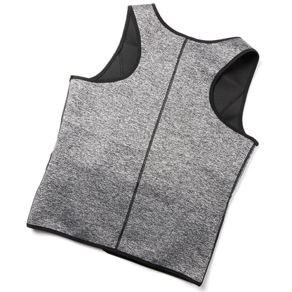 Men Body Shaper Vest – Waist Trainer Shirt | Slimming Compression Undershirt Sauna Sweat Vest - ZOOMNSTORE