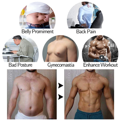 Men Body Shaper Waist Trainer Vest – Sauna Sweat Slimming Underwear Shirt - ZOOMNSTORE