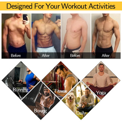 Men Body Shaper Waist Trainer Vest – Sauna Sweat Slimming Underwear Shirt - ZOOMNSTORE