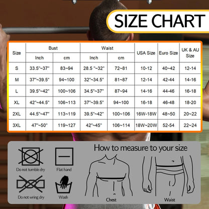 Men Body Shaper Waist Trainer Vest – Sauna Sweat Slimming Underwear Shirt - ZOOMNSTORE