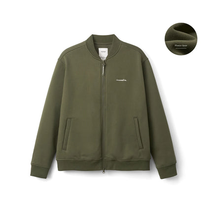 Oversize Antistatic Fleece Liner Jacket - Mens Warm Baseball Bomber Coat - ZOOMNSTORE