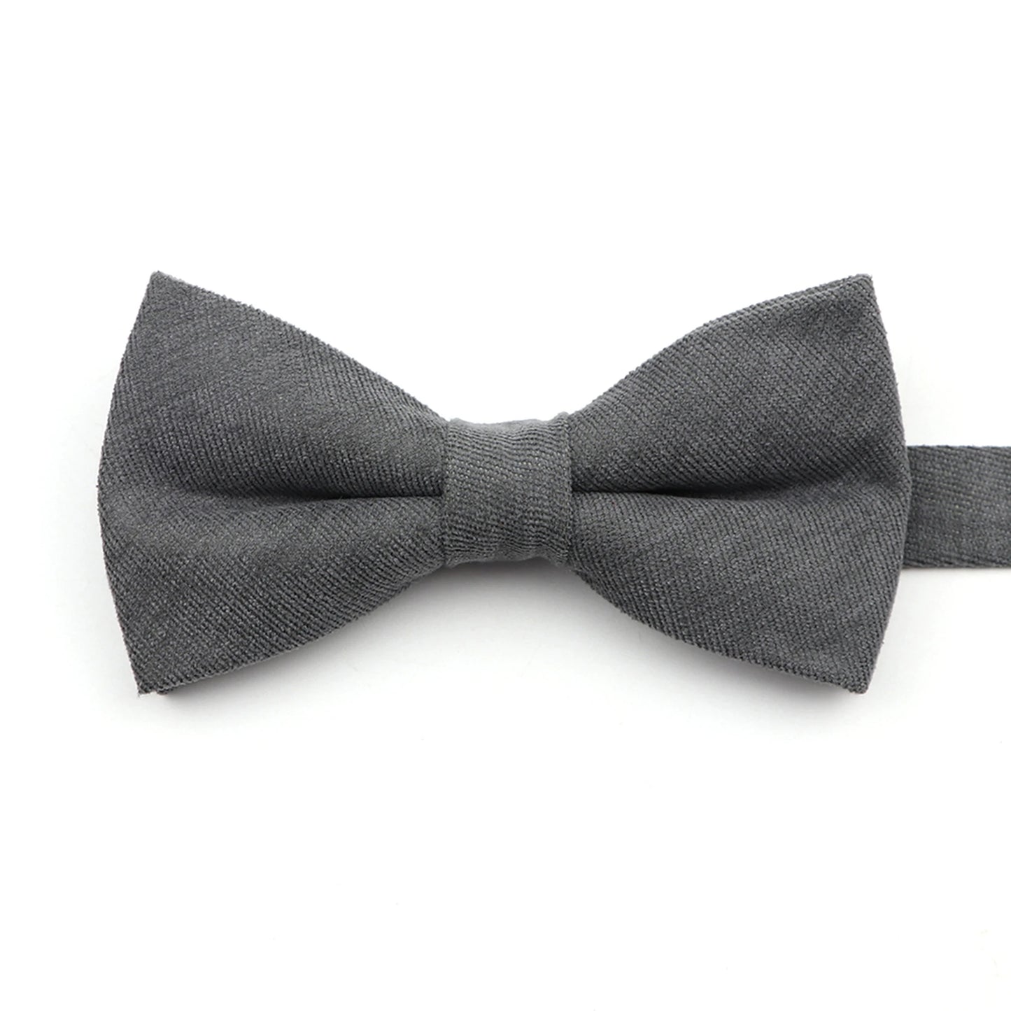 Solid Color Suede Bow Tie - Classic Men  Kids Bowknot for Weddings - ZOOMNSTORE