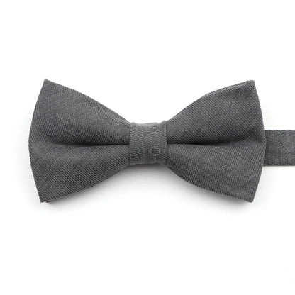 Solid Color Suede Bow Tie - Classic Men  Kids Bowknot for Weddings - ZOOMNSTORE