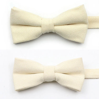 Solid Color Suede Bow Tie - Classic Men  Kids Bowknot for Weddings - ZOOMNSTORE