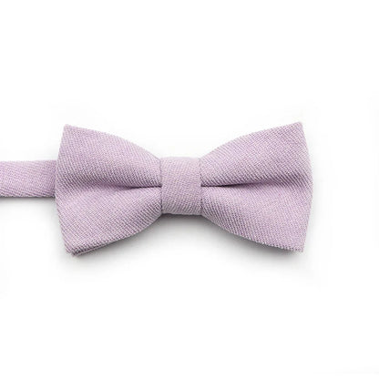 Solid Color Suede Bow Tie - Classic Men  Kids Bowknot for Weddings - ZOOMNSTORE