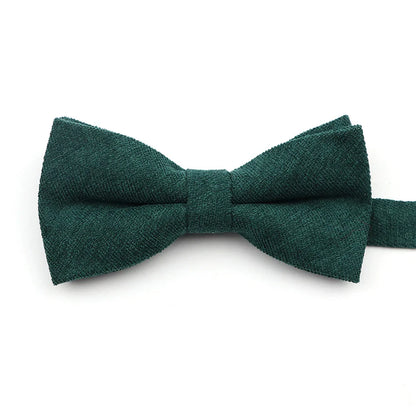 Solid Color Suede Bow Tie - Classic Men  Kids Bowknot for Weddings - ZOOMNSTORE
