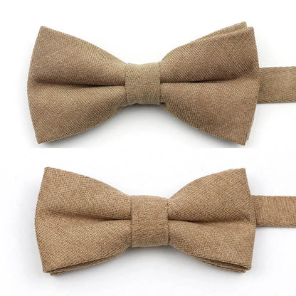 Solid Color Suede Bow Tie - Classic Men  Kids Bowknot for Weddings - ZOOMNSTORE
