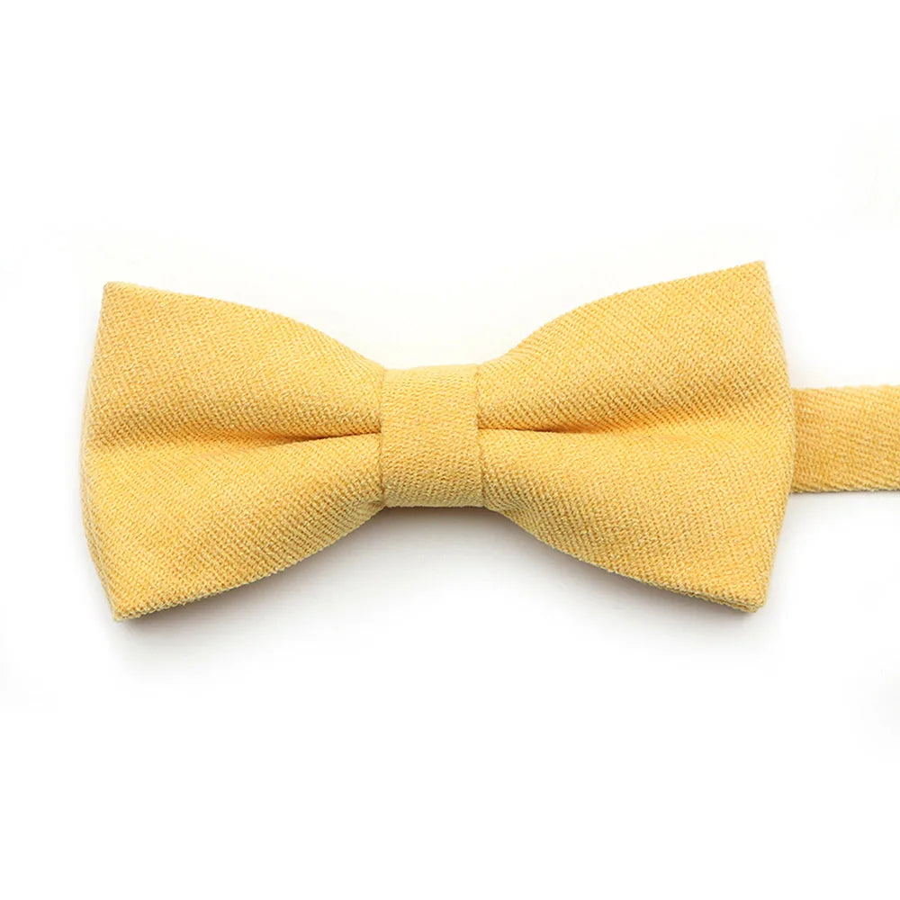 Solid Color Suede Bow Tie - Classic Men  Kids Bowknot for Weddings - ZOOMNSTORE