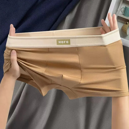 Men Boxer Shorts - Breathable Polyester Boxers With U Convex Design, Large Size 4XL - ZOOMNSTORE