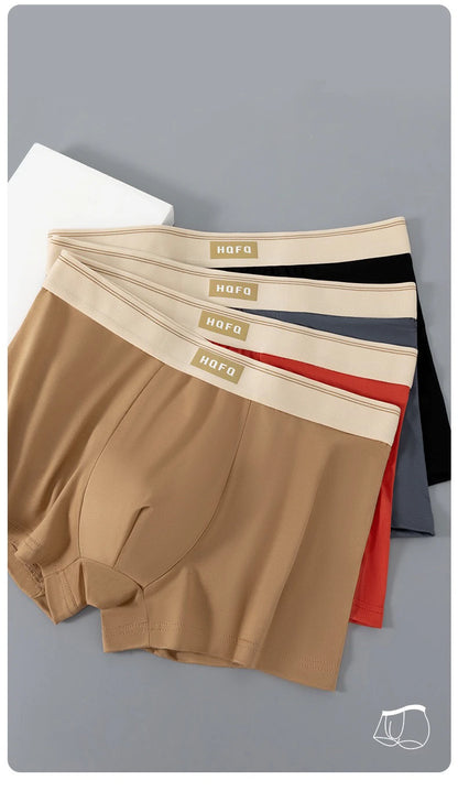 Men Boxer Shorts - Breathable Polyester Boxers With U Convex Design, Large Size 4XL - ZOOMNSTORE