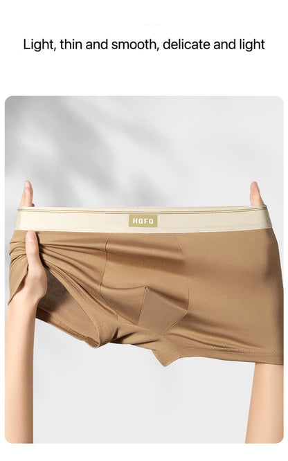 Men Boxer Shorts - Breathable Polyester Boxers With U Convex Design, Large Size 4XL - ZOOMNSTORE