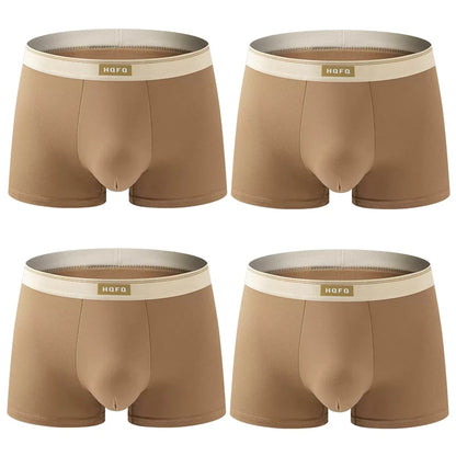 Men Boxer Shorts - Breathable Polyester Boxers With U Convex Design, Large Size 4XL - ZOOMNSTORE