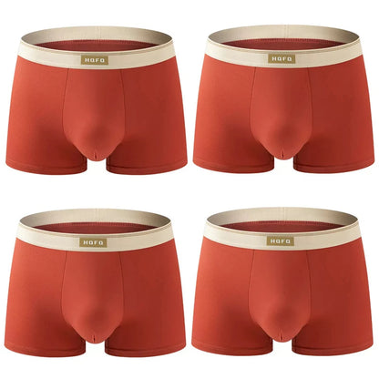 Men Boxer Shorts - Breathable Polyester Boxers With U Convex Design, Large Size 4XL - ZOOMNSTORE