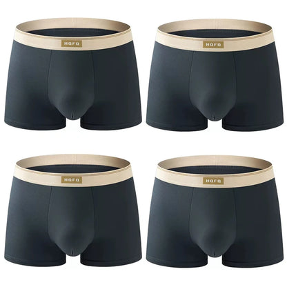 Men Boxer Shorts - Breathable Polyester Boxers With U Convex Design, Large Size 4XL - ZOOMNSTORE