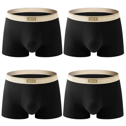 Men Boxer Shorts - Breathable Polyester Boxers With U Convex Design, Large Size 4XL - ZOOMNSTORE