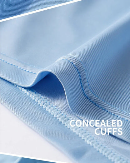 Mens Ice Silk Boxer Shorts 3-Pack - Breathable Ultrathin Underwear in Black Blue Light Gray - ZOOMNSTORE