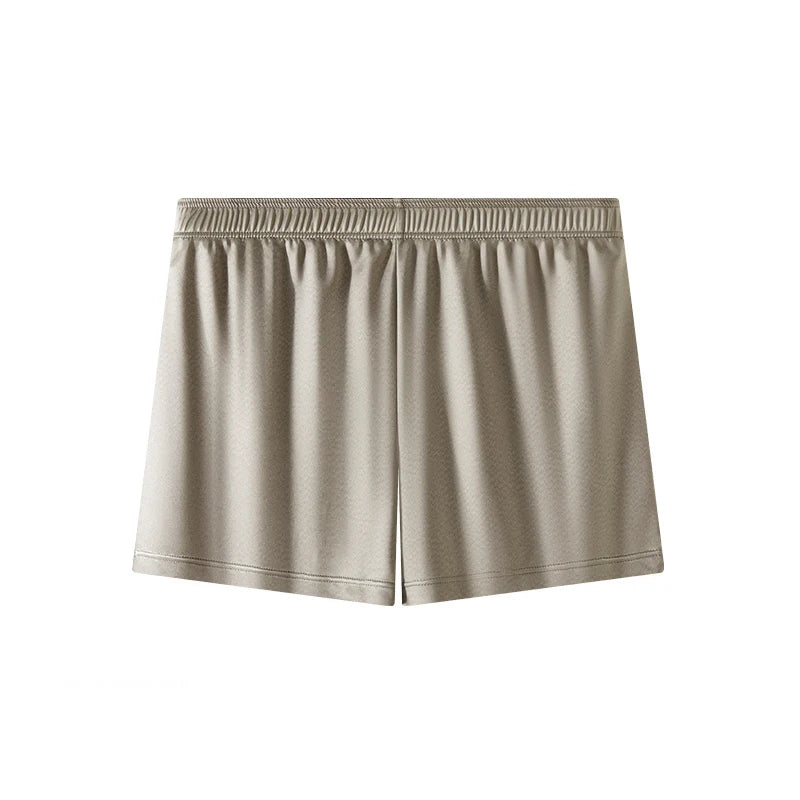 Men Breathable Boxer Shorts - Seamless Ice Silk Underwear, Smooth Satin Boxers - ZOOMNSTORE