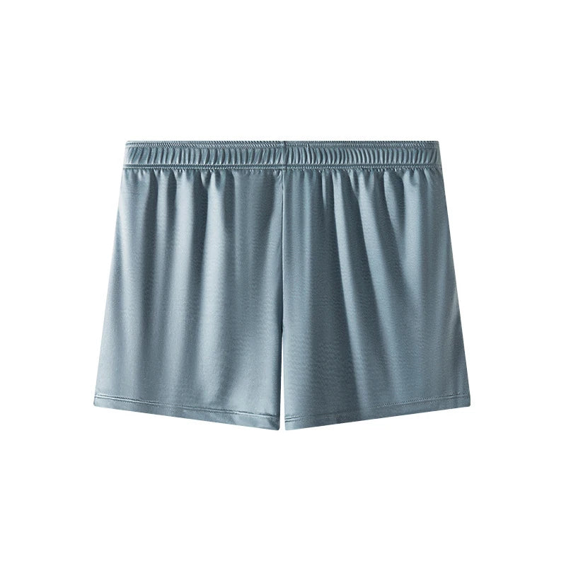 Men Breathable Boxer Shorts - Seamless Ice Silk Underwear, Smooth Satin Boxers - ZOOMNSTORE