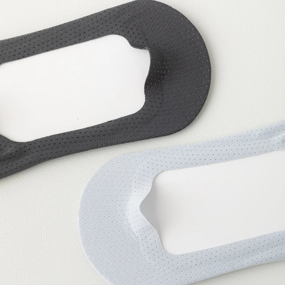 Men Breathable Socks - Summer Mesh Knit Thin Cotton Non Slip Invisible Socks - ZOOMNSTORE