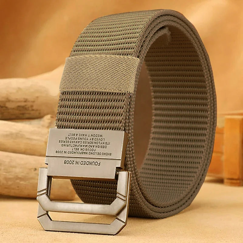 Luxury Mens Tactical Nylon Belt - Fashionable Military Sports Strap - ZOOMNSTORE