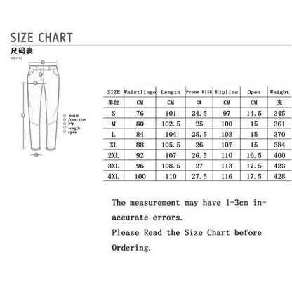Men Cargo Jeans - Mid Waist Denim Pants With Multi Pockets | Casual Plus Size - ZOOMNSTORE