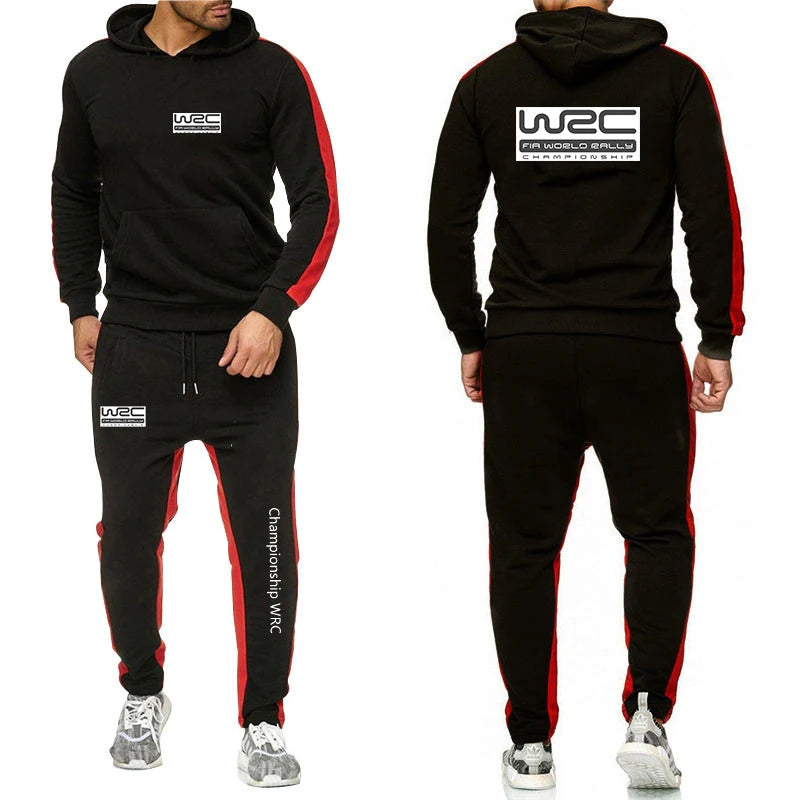 Men Casual Hoodie Set - Autumn Sweatpant Set & Harajuku Jacket Men | WRC Rally Suit - ZOOMNSTORE