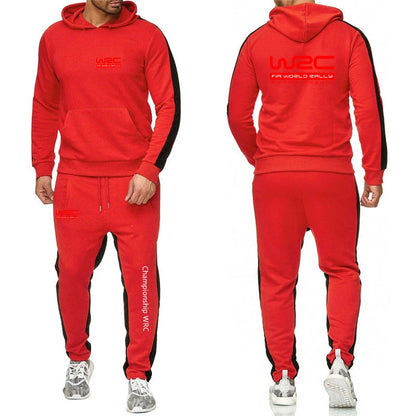 Men Casual Hoodie Set - Autumn Sweatpant Set & Harajuku Jacket Men | WRC Rally Suit - ZOOMNSTORE
