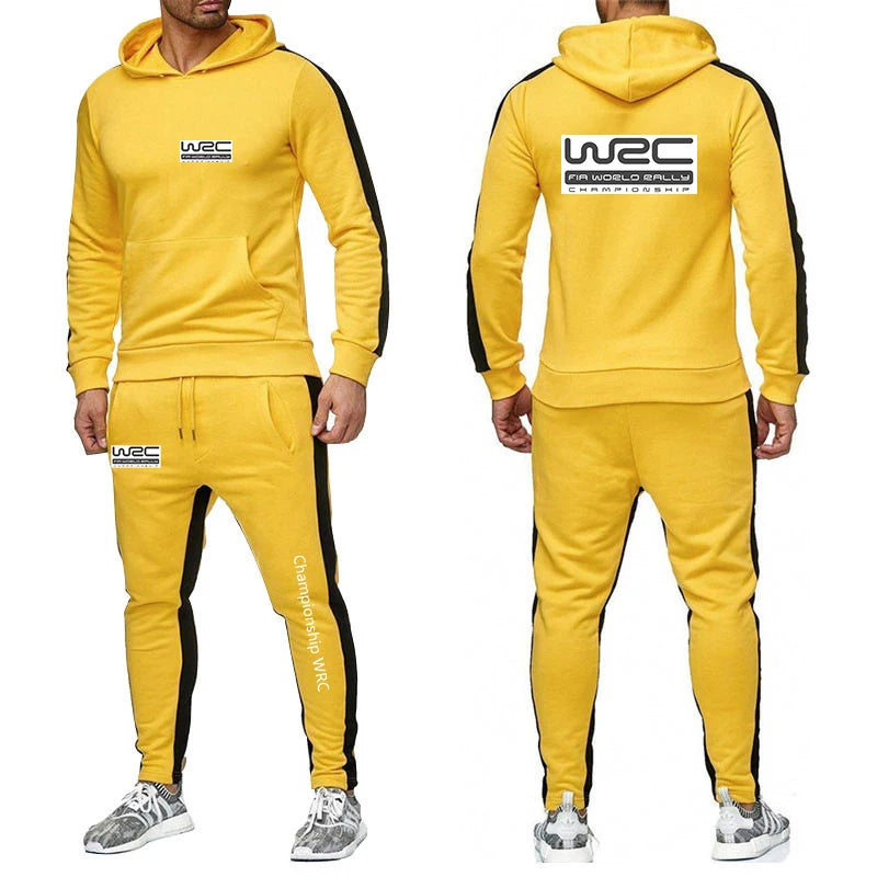 Men Casual Hoodie Set - Autumn Sweatpant Set & Harajuku Jacket Men | WRC Rally Suit - ZOOMNSTORE