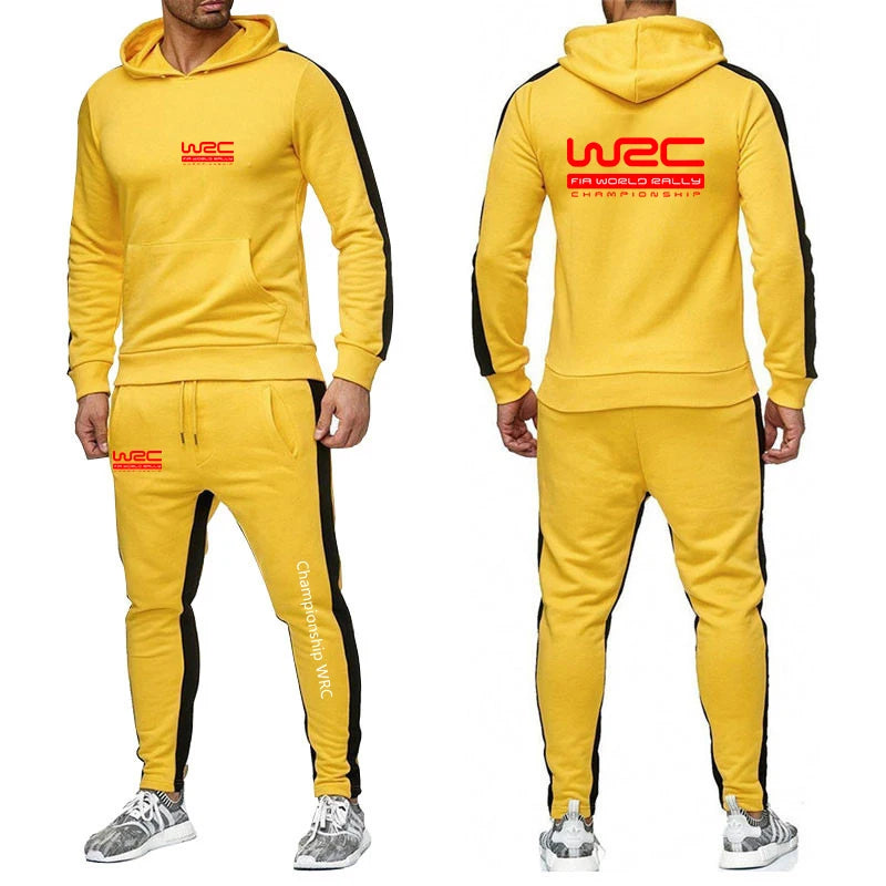 Men Casual Hoodie Set - Autumn Sweatpant Set & Harajuku Jacket Men | WRC Rally Suit - ZOOMNSTORE