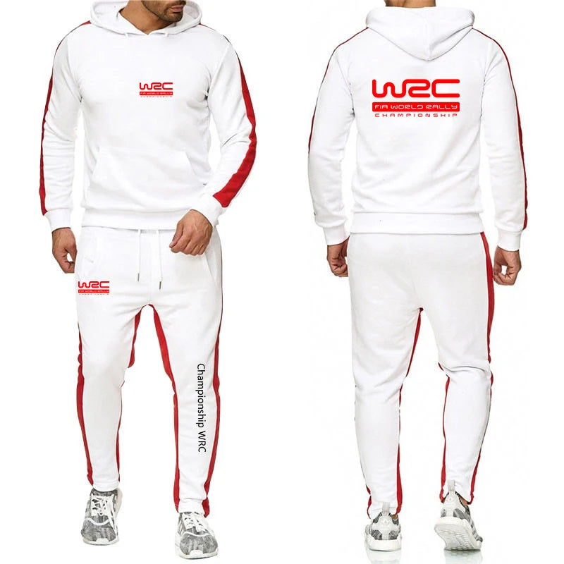 Men Casual Hoodie Set - Autumn Sweatpant Set & Harajuku Jacket Men | WRC Rally Suit - ZOOMNSTORE