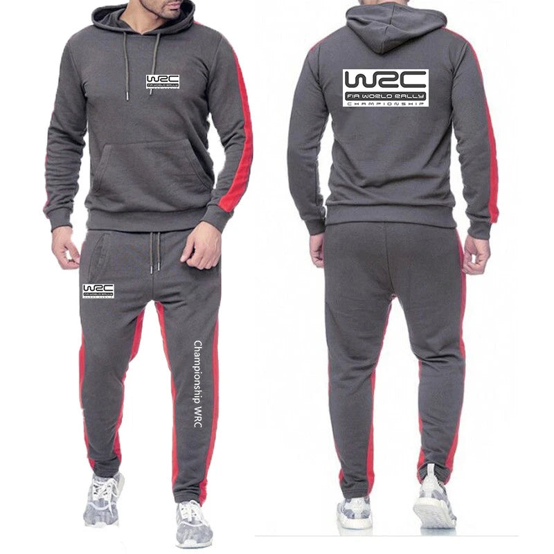Men Casual Hoodie Set - Autumn Sweatpant Set & Harajuku Jacket Men | WRC Rally Suit - ZOOMNSTORE