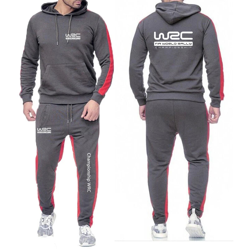 Men Casual Hoodie Set - Autumn Sweatpant Set & Harajuku Jacket Men | WRC Rally Suit - ZOOMNSTORE