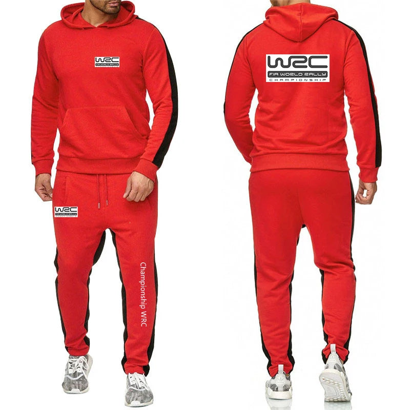Men Casual Hoodie Set - Autumn Sweatpant Set & Harajuku Jacket Men | WRC Rally Suit - ZOOMNSTORE