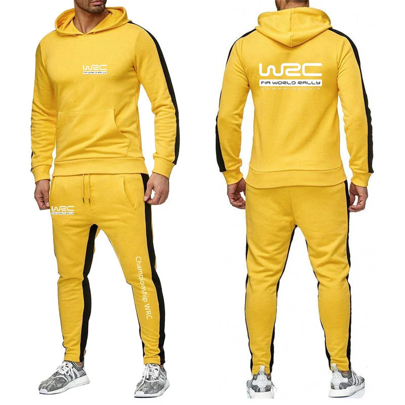 Men Casual Hoodie Set - Autumn Sweatpant Set & Harajuku Jacket Men | WRC Rally Suit - ZOOMNSTORE