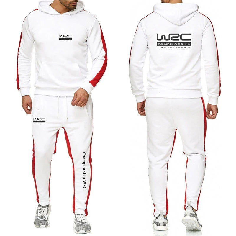 Men Casual Hoodie Set - Autumn Sweatpant Set & Harajuku Jacket Men | WRC Rally Suit - ZOOMNSTORE