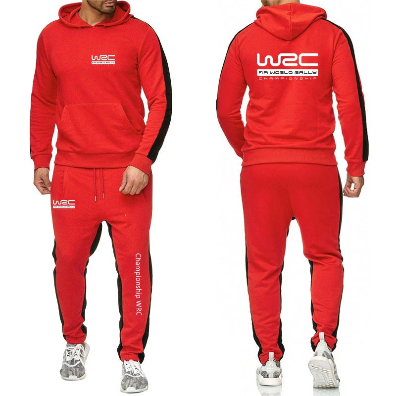 Men Casual Hoodie Set - Autumn Sweatpant Set & Harajuku Jacket Men | WRC Rally Suit - ZOOMNSTORE