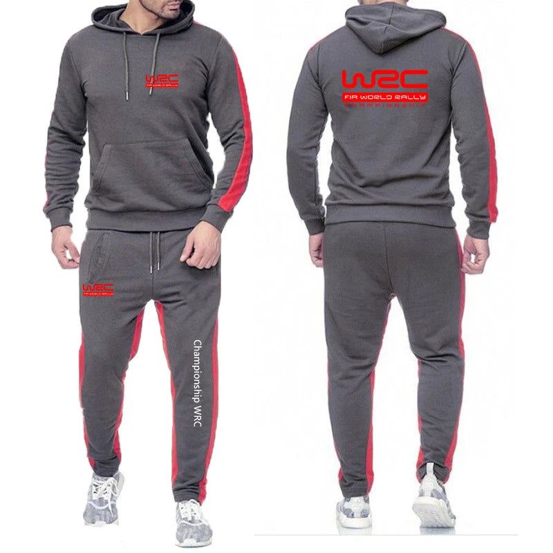 Men Casual Hoodie Set - Autumn Sweatpant Set & Harajuku Jacket Men | WRC Rally Suit - ZOOMNSTORE