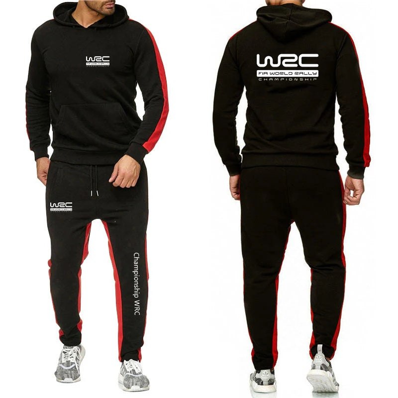 Men Casual Hoodie Set - Autumn Sweatpant Set & Harajuku Jacket Men | WRC Rally Suit - ZOOMNSTORE