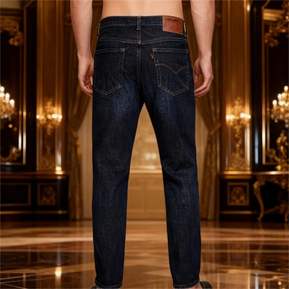Men Classic Jeans – Wide Leg Denim Pants With High Waist & Slight Stretch - ZOOMNSTORE