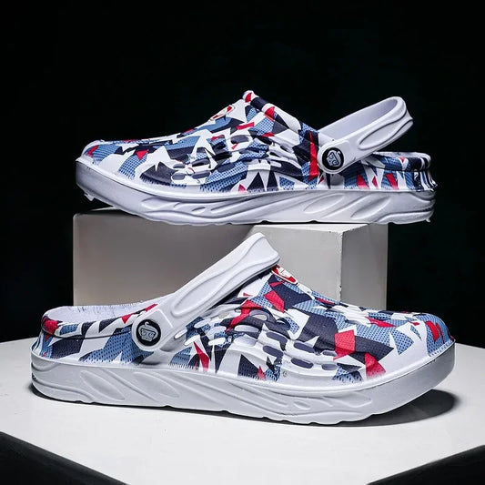 Men Clog Sandals - Comfortable Breathable Soft Sole Slip-On Summer Footwear - ZOOMNSTORE