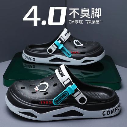 Men Clogs Slippers - Lightweight Soft EVA Injection Shoes With Hole Design - ZOOMNSTORE