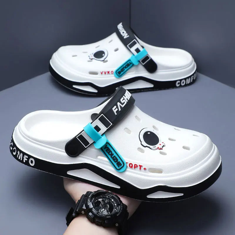 Men Clogs Slippers - Lightweight Soft EVA Injection Shoes With Hole Design - ZOOMNSTORE