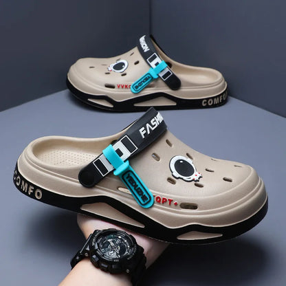 Men Clogs Slippers - Lightweight Soft EVA Injection Shoes With Hole Design - ZOOMNSTORE