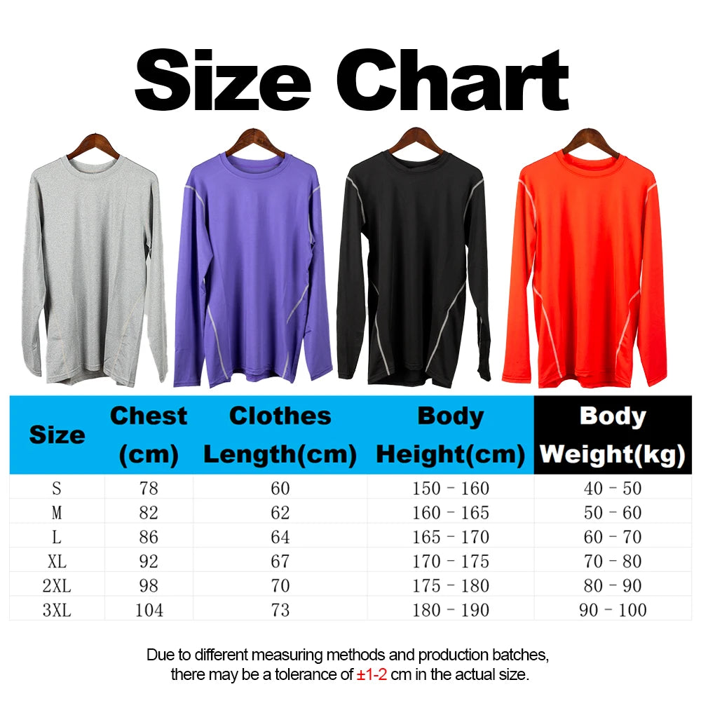 Men Compression Shirt - Muscle Support Long Sleeve Sports Tee | Quick Dry Workout Top - ZOOMNSTORE