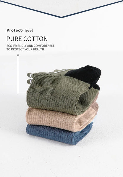 Men Cotton Ankle Socks – Summer Casual Patchwork Low Cut Breathable Sock Set - ZOOMNSTORE