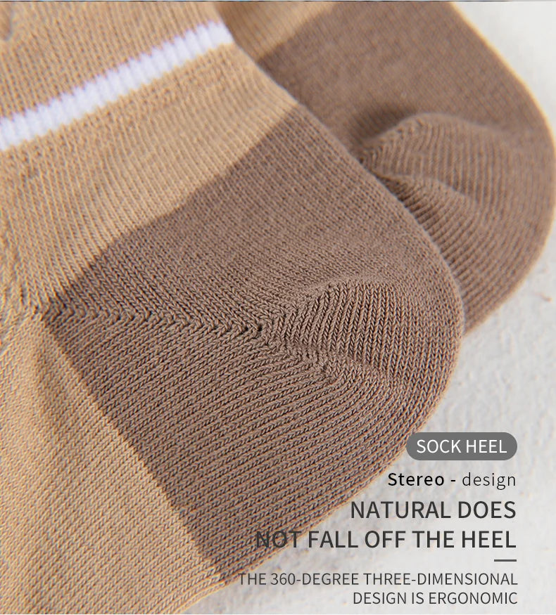 Men Cotton Ankle Socks – Summer Casual Patchwork Low Cut Breathable Sock Set - ZOOMNSTORE